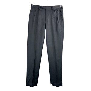Ravazzolo‎ hand tailored for Barcelino Italy Tailor Pants wool sz 46 (sz 32)